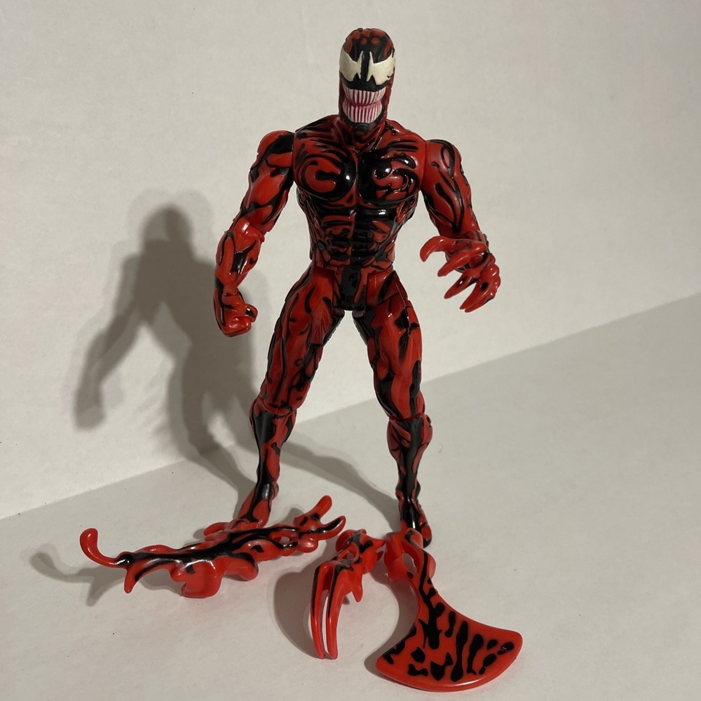Toy Biz 1994 Marvel Spider-Man Animated Series Carnage 5" Action Figure Vintage